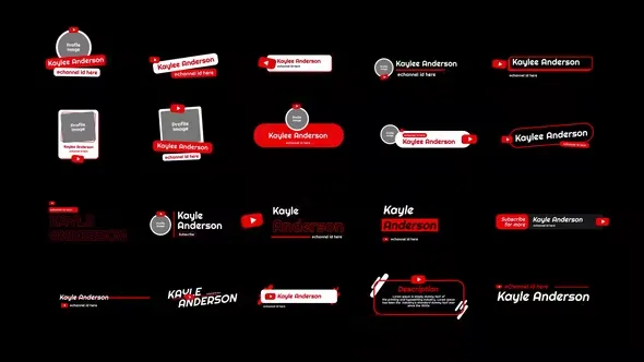 Videohive Fancy YouTube Lower Thirds 43838407