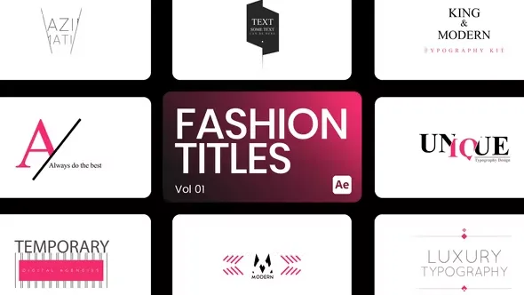 Videohive Fashion Titles 01 for After Effects 44036836