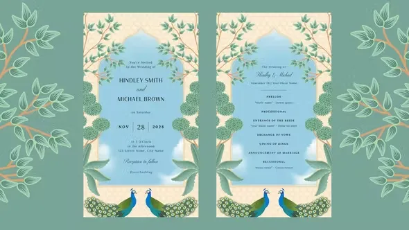 Videohive Indian Wedding Animated Invitation Template 43856161