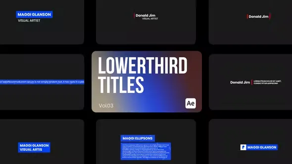 Videohive Lowerthird Titles 03 for After Effects 44233890