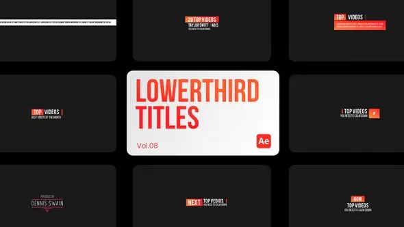 Videohive Lowerthird Titles 08 for After Effects 44557777