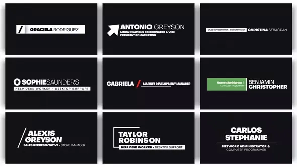 Videohive Minimal Lower Thirds 44526245