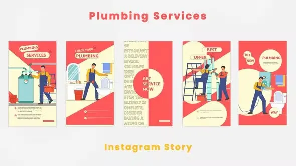 Videohive Plumbing Services Instagram Story 44419958