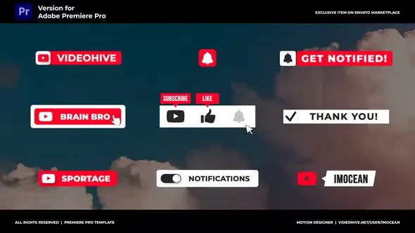 Videohive Subscribe Buttons 44198617