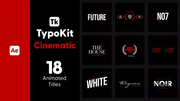 Videohive Typo Kit Cinematic Titles for After Effects 44505232