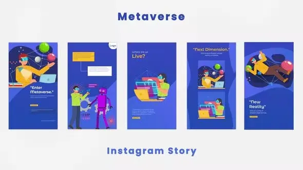 Videohive VR Metaverse Instagram Story 44419994