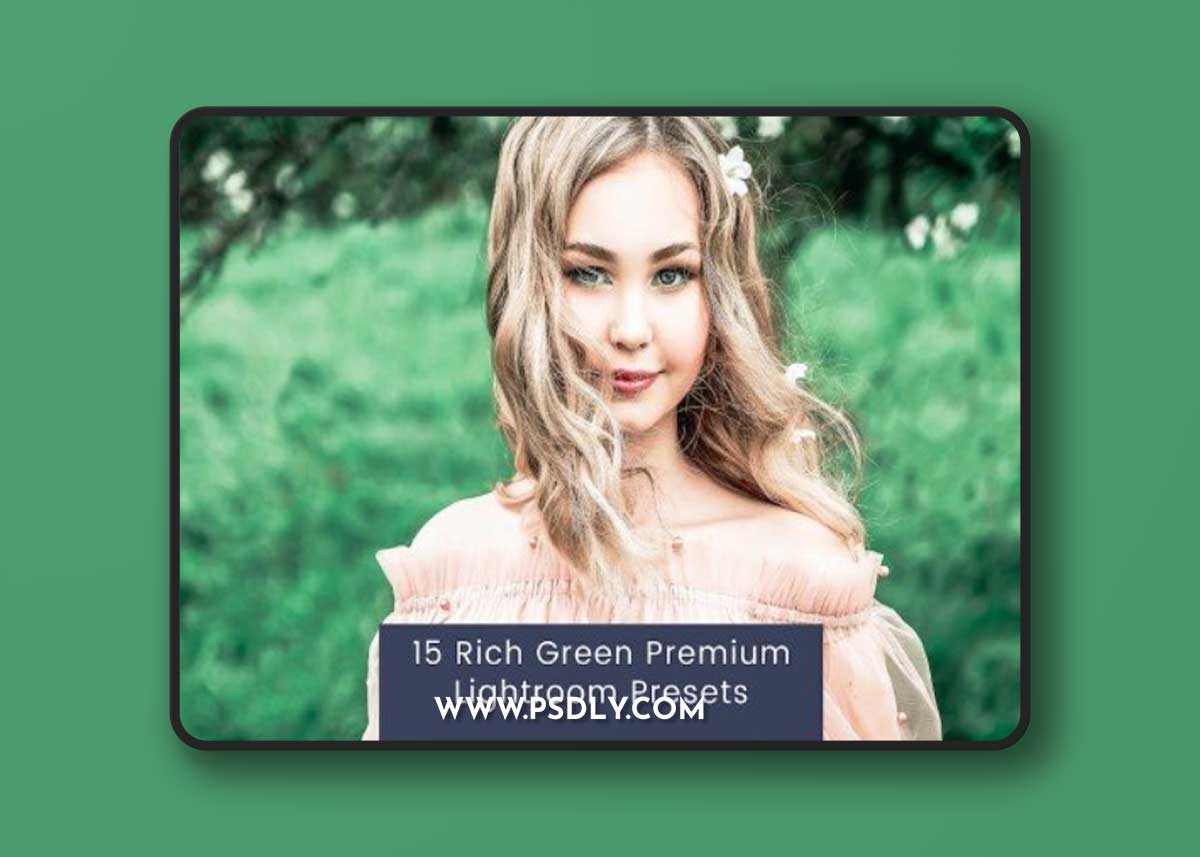 15 Rich Green Premium Lightroom Presets