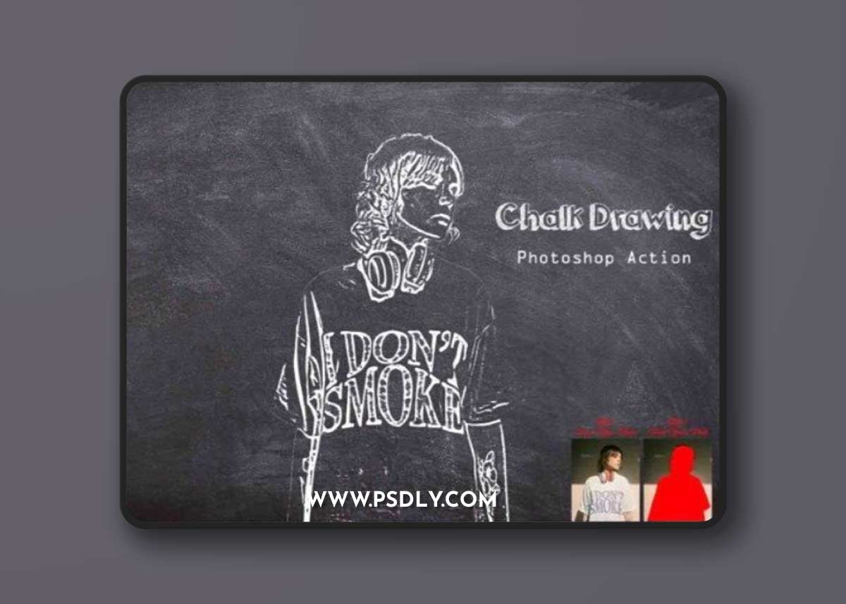 Chalk Drawing Photoshop Action