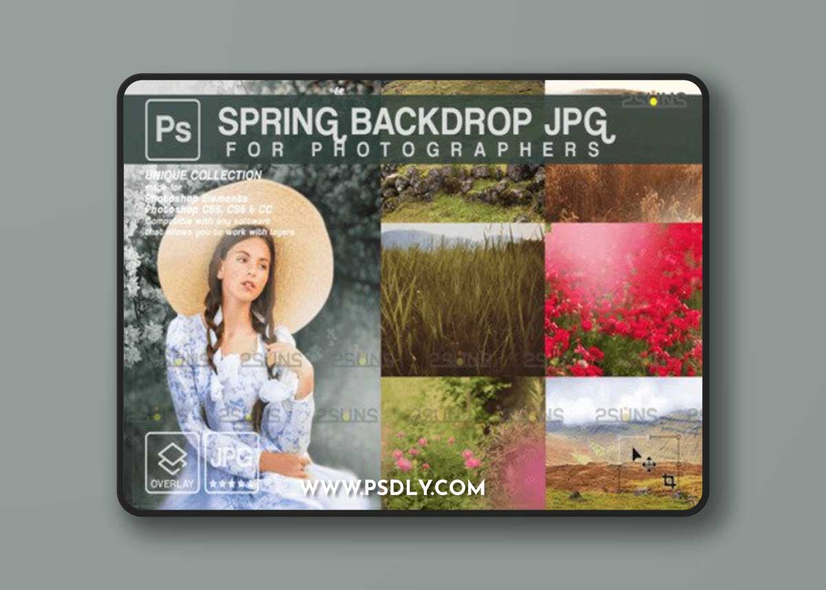 Flower Backdrop, Flower Photo Overlays