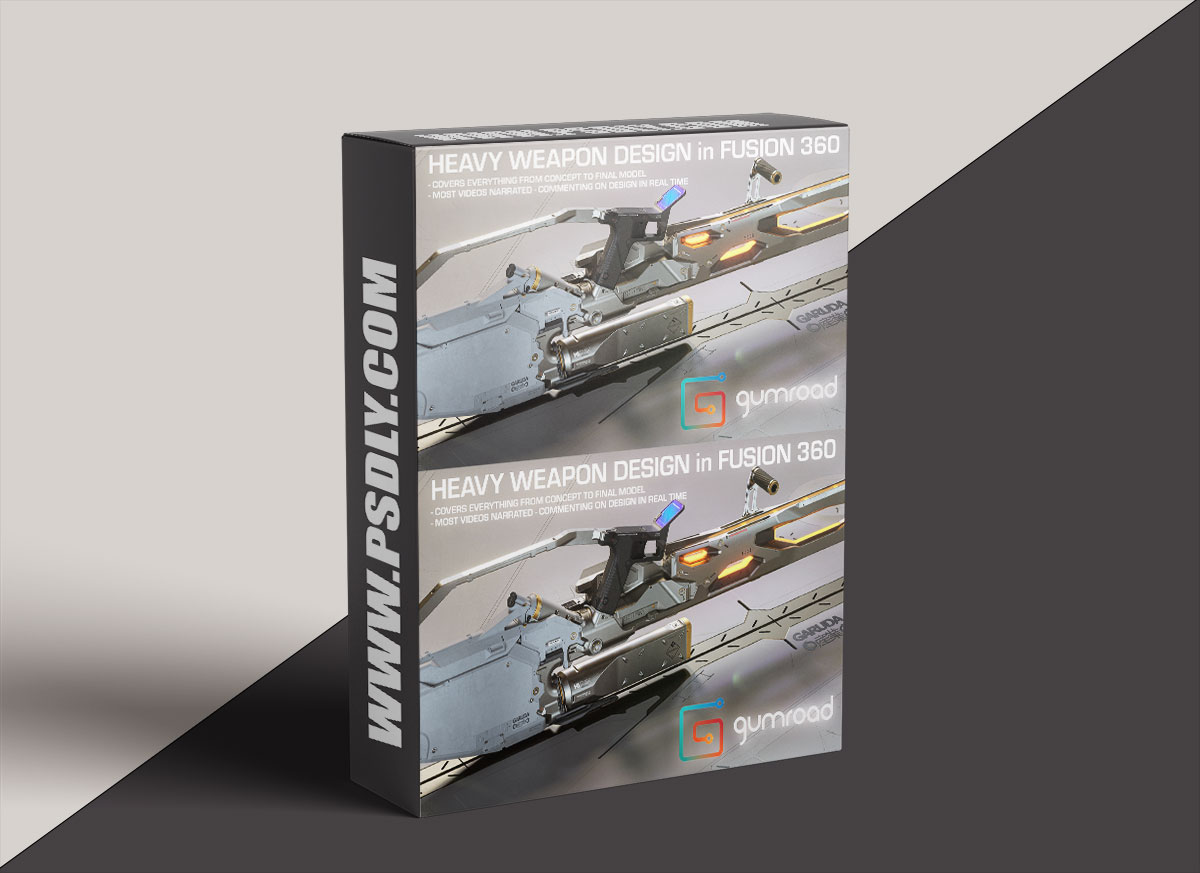 Gumroad – Heavy Weapon design in Fusion 360 – Alex Senechal