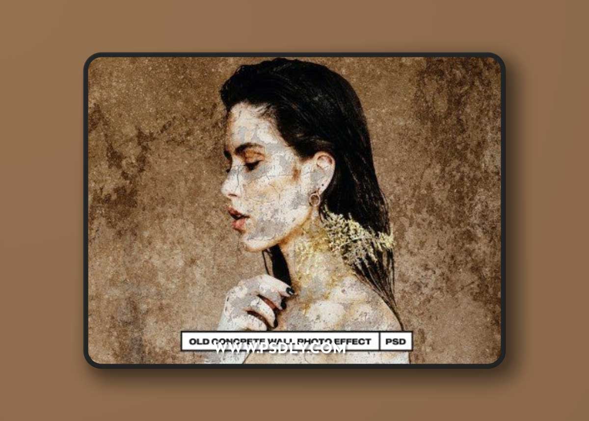 Old Concrete Photo Effect