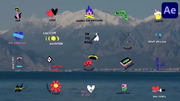 Videohive Cartoon Acid Titles for After Effects 44912996