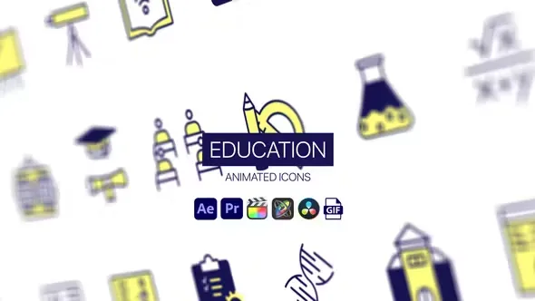 Videohive Education Animated Icons 44951030