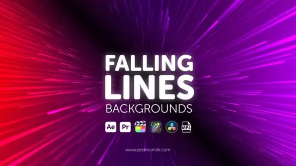 Videohive Falling Lines Backgrounds 45103779