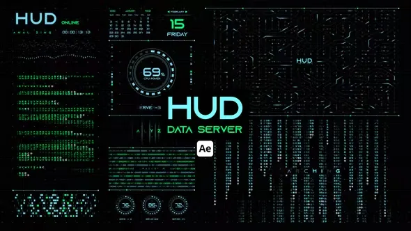 Videohive HUD Data Server for After Effects 44657773