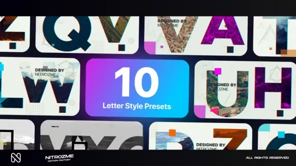 Videohive Letters Typography Vol. 01 44856483