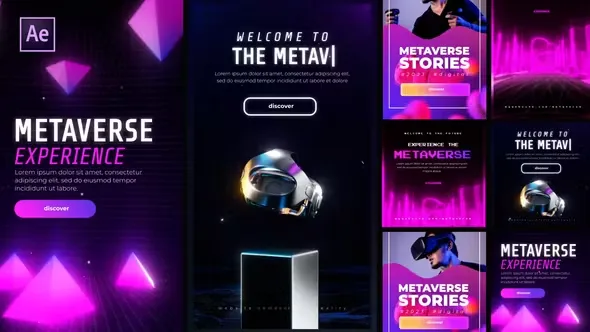 Videohive Metaverse Stories and Posts 44917273