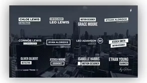 Videohive Minimal Lower Thirds - AE 44763092