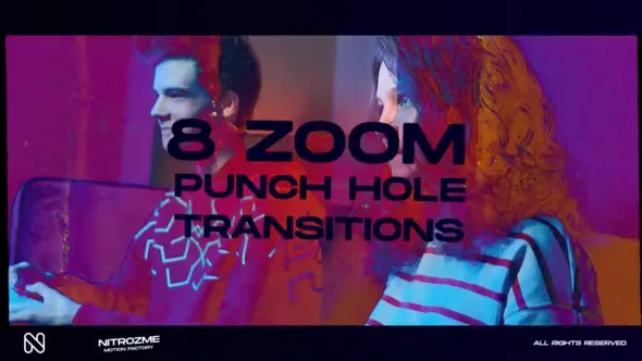 Videohive Punch Hole Zoom Transitions Vol. 01 44940730