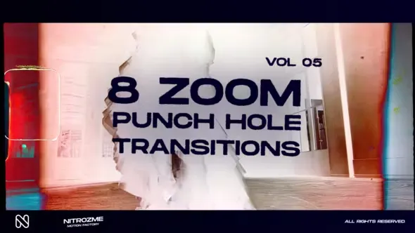 Videohive Punch Hole Zoom Transitions Vol. 05 44940751