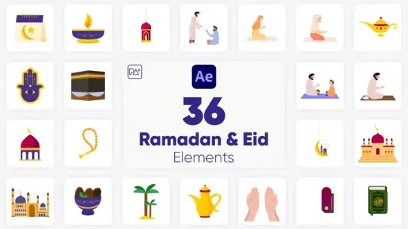 Videohive Ramadan & Eid Elements For After Effects 44700176