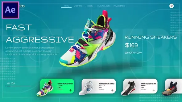 Videohive Sneaker Sport Shoe Promo 45069433