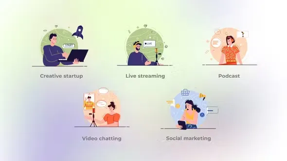 Videohive Social Marketing - Flat Concept 44740349