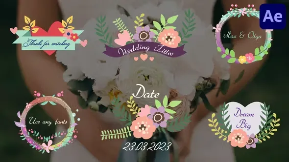 Videohive Wedding Romantic Titles for After Effects 44698293