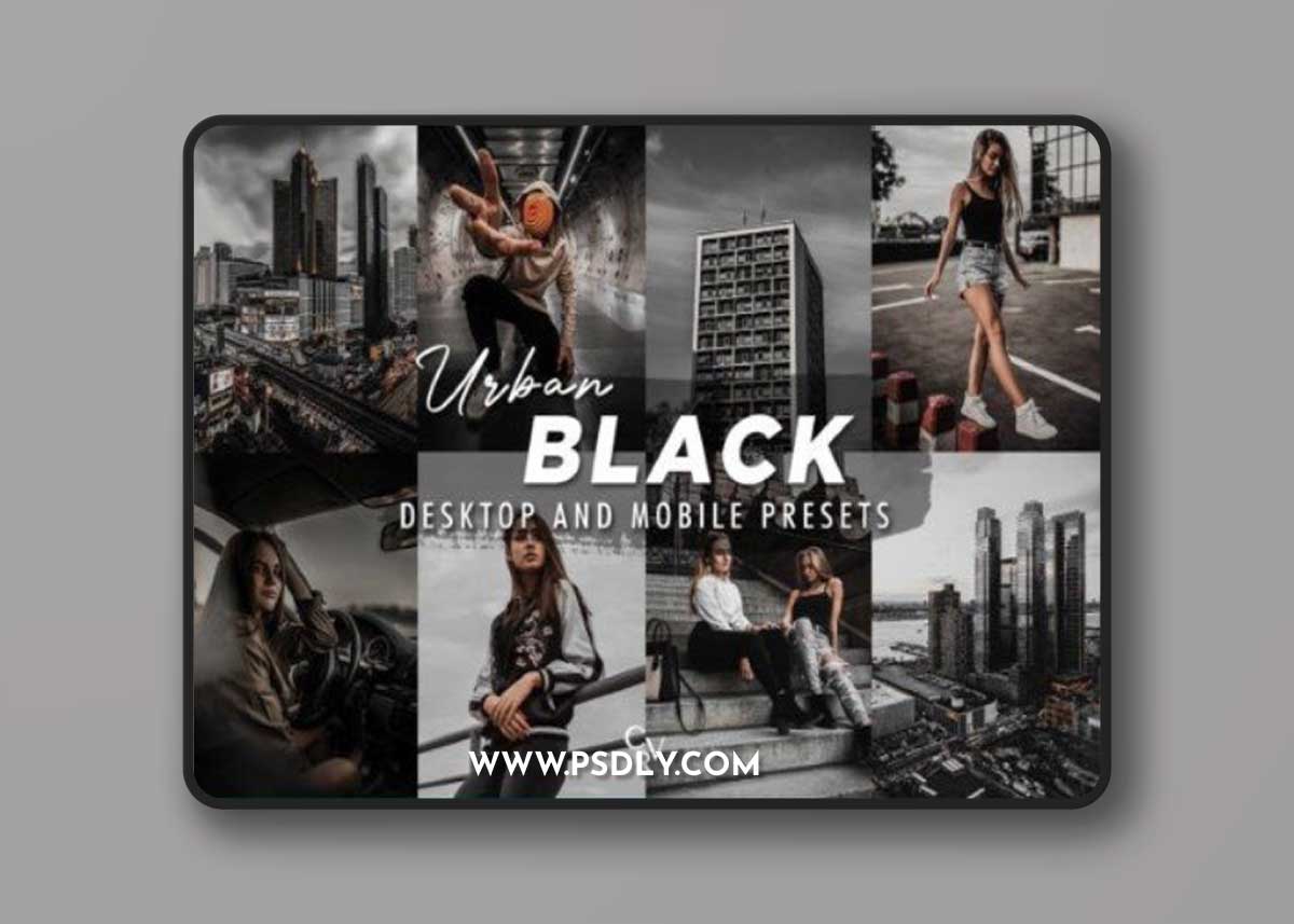 10 Urban Black Lightroom Presets