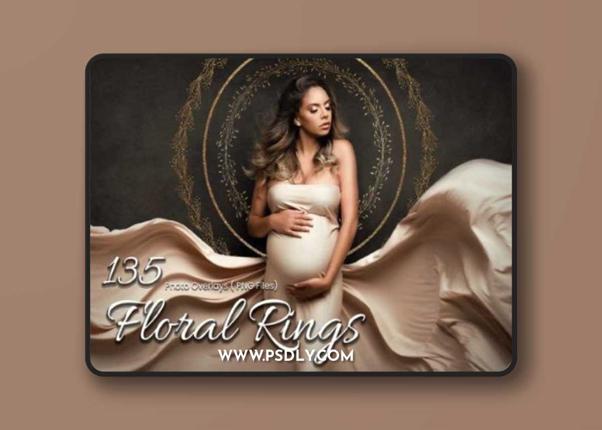 135 Floral Ring Photoshop Overlays