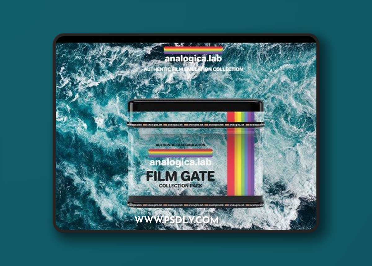 Analogica Lab - 8 Overlay FILM GATE PACK 4K - Anamorphic Film Emulation Video Photo