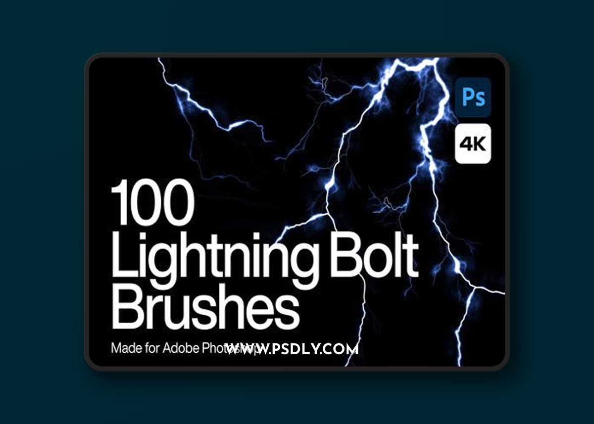 Lightning Bolt Brushes for Photoshop +Textures