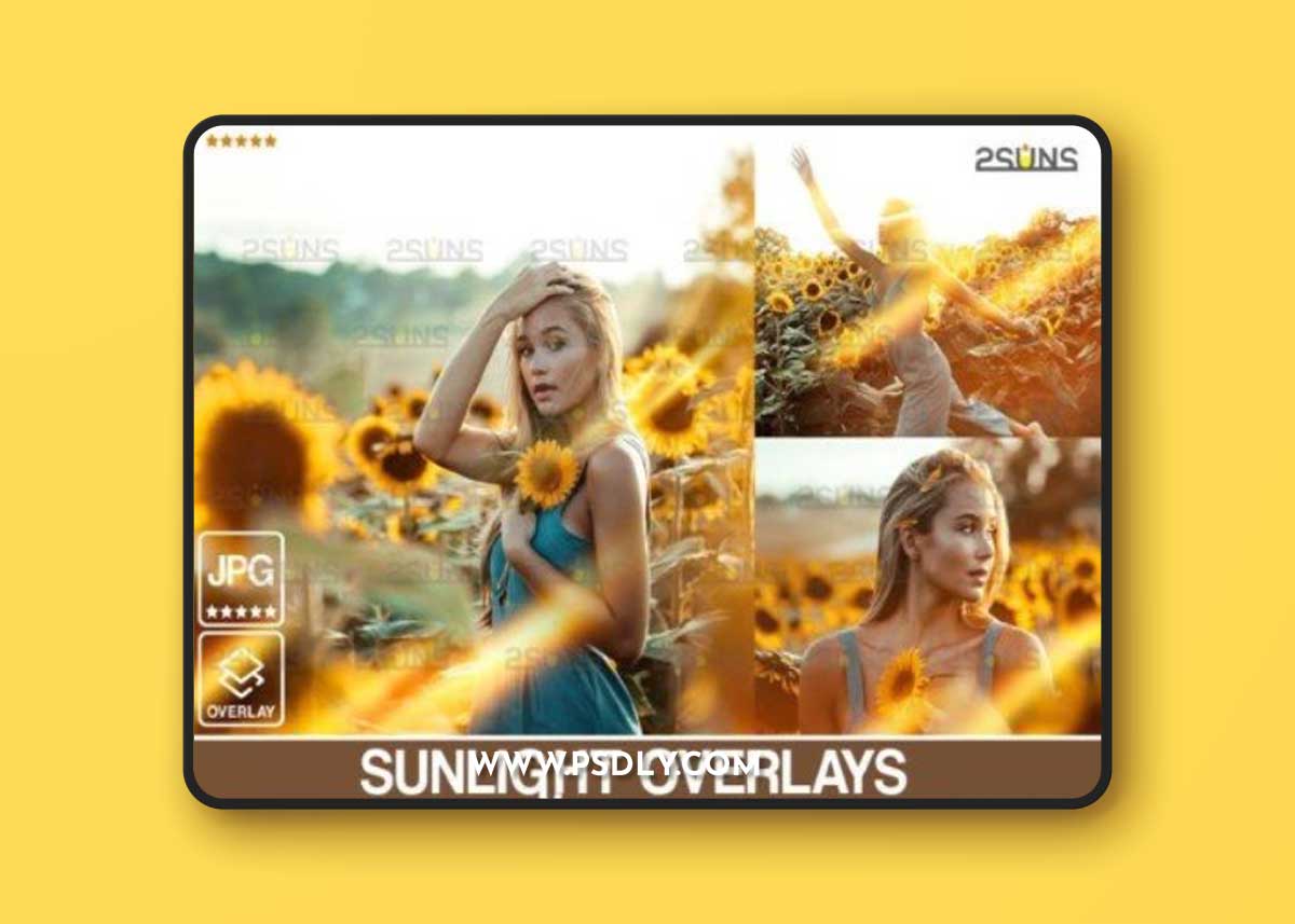 Sunlight Photo Overlays Lens Flares