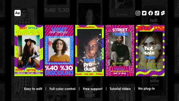 Videohive Abstract Instagram Stories 45777695