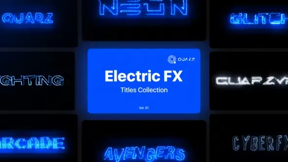 Videohive Electric Motion Titles Vol. 01 45344848