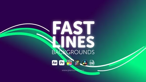 Videohive Fast Lines Backgrounds 45532111