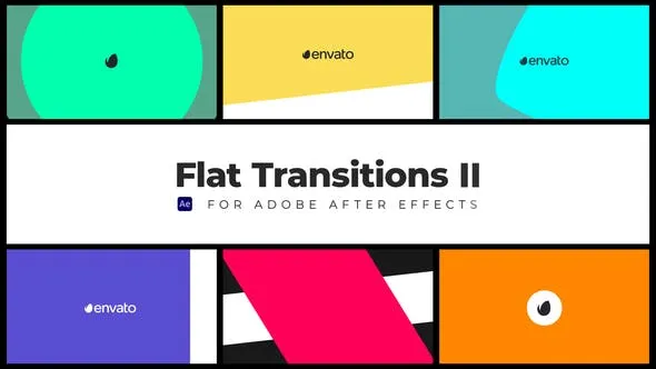 Videohive Flat Transitions II 45607588