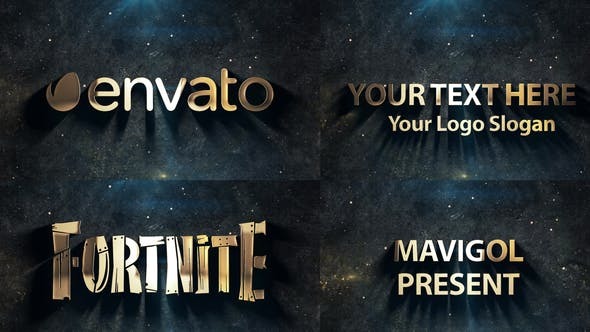 Videohive Golden Cinematic logo Animation 45826332