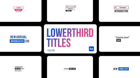Videohive Lowerthird Titles 09 for After Effects 45279718