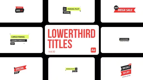Videohive Lowerthird Titles 10 for After Effects 45279786