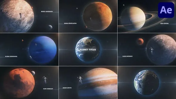 Videohive Planet Titles for After Effects 44285216