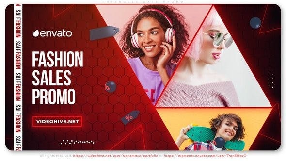 Videohive Triangles Sale Promo 45637663