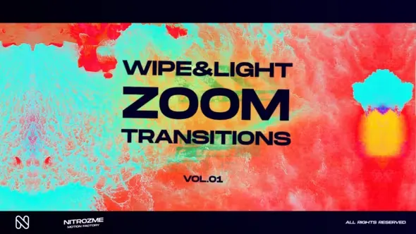 Videohive Wipe and Light Zoom Transitions Vol. 01 45307455