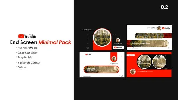 Videohive Youtube End Screen Pack 2 45846731