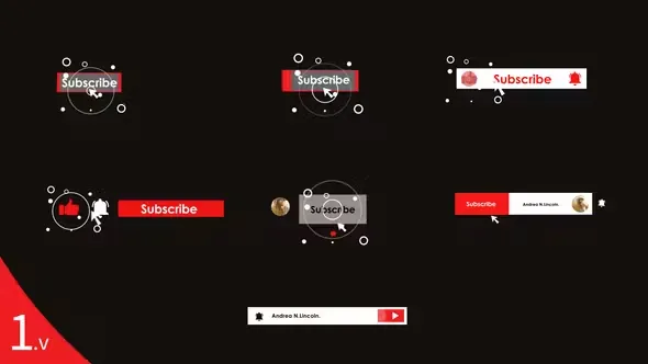 Videohive Youtube Subscribe Elements 45306702