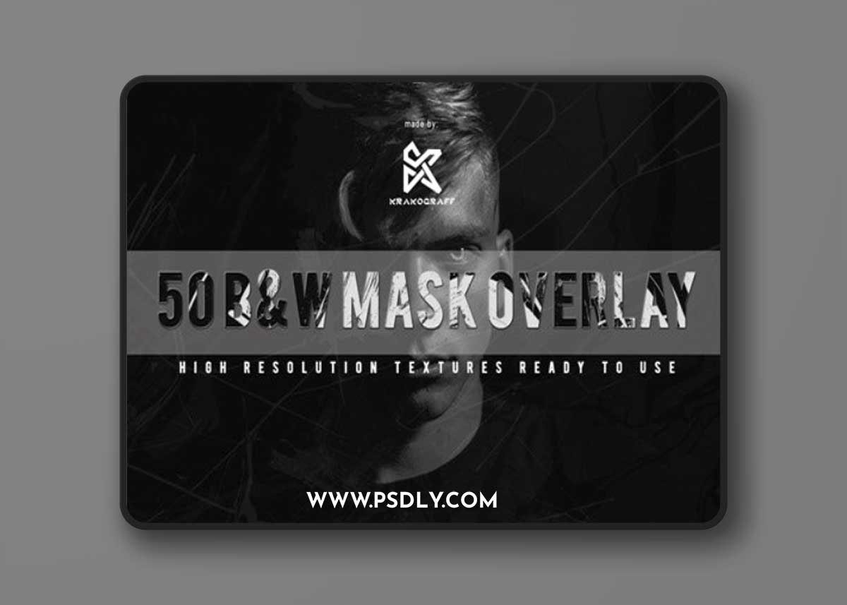 B&W Mask Overlays for Photoshop