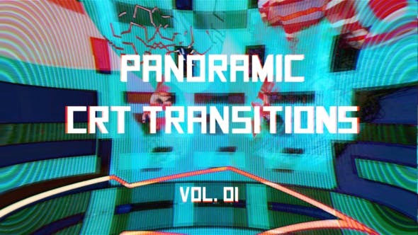Videohive CRT Panoramic Transitions Vol. 01 46175976