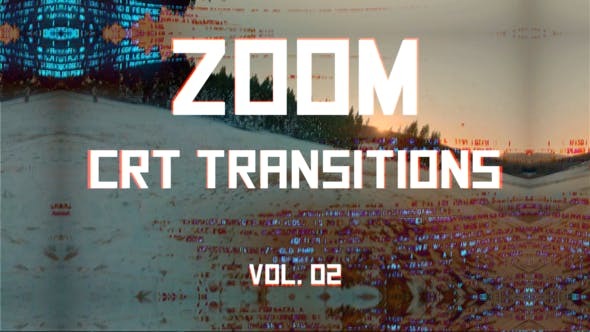 Videohive CRT Zoom Transitions Vol. 02 46176034