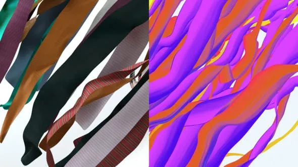 Videohive Cloth Ribbon logo opening 46267761
