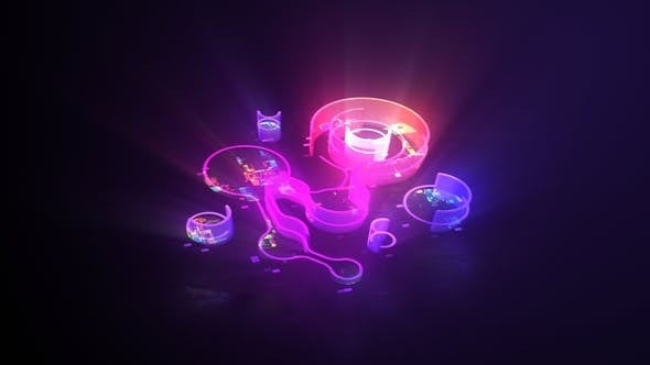 Videohive Digital Matrix Logo Intro 46272612